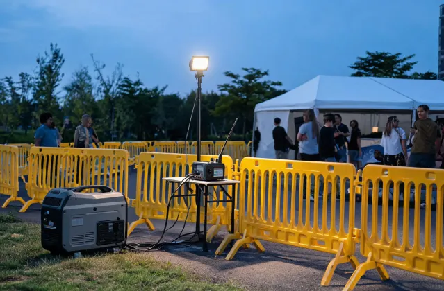 Generator for outdoor event operations