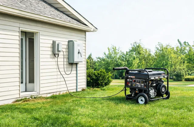 Generator supporting residential outage loads